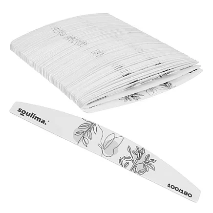 Slim nail file - boat shape 100 pcs Soulima