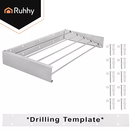 Ruhhy 80cm wall-mounted clothes dryer