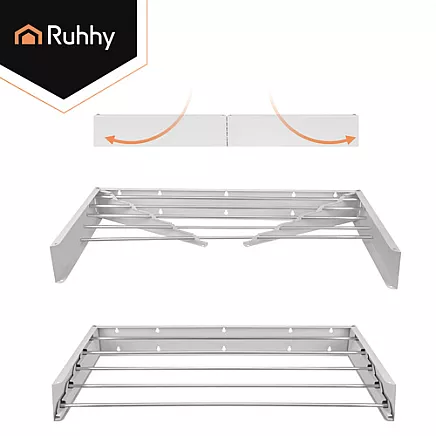 Ruhhy 80cm wall-mounted clothes dryer