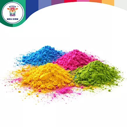 Holi Color Powder Set 6x100g Holi Cow 27335