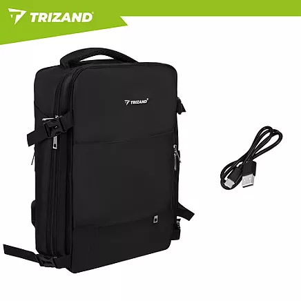 Trizand black hiking backpack 42x32x40cm