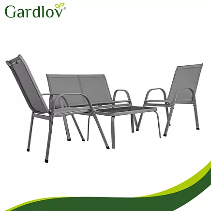 Balcony furniture set - gray Gardlov