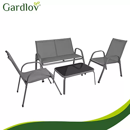 Balcony furniture set - gray Gardlov