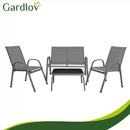 Balcony furniture set - gray Gardlov