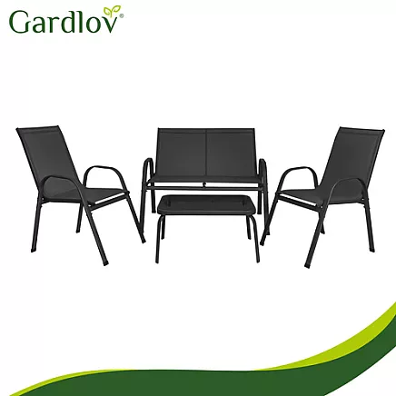Balcony furniture set - black Gardlov