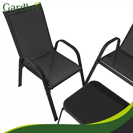 Balcony furniture set - black Gardlov