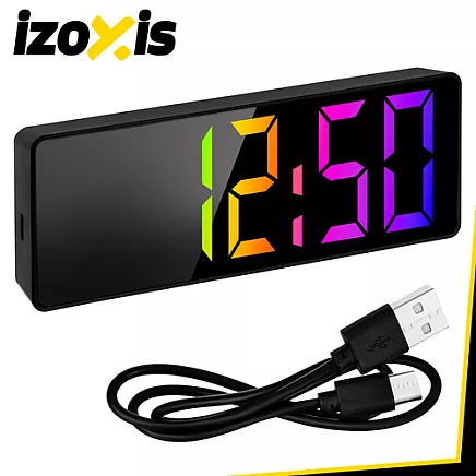 Alarm clock - Izoxis colorful LED clock