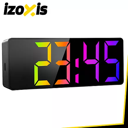 Alarm clock - Izoxis colorful LED clock