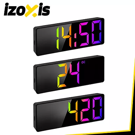 Alarm clock - Izoxis colorful LED clock
