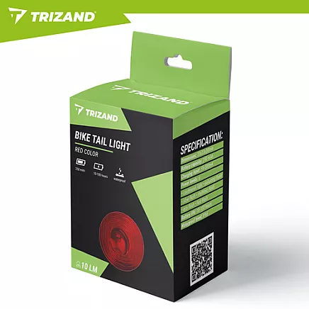 Trizand red bicycle lamp