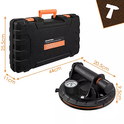 Bigstreen vacuum suction cup with pump set of 2