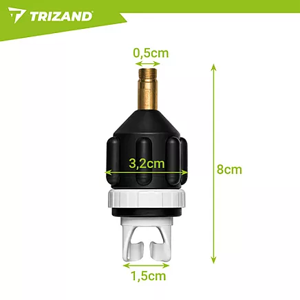 Trizand SUP board inflation valve adapter