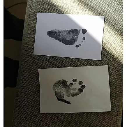 Ruhhas baby hand/footprint