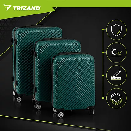 3-in-1 suitcase set - green Trizand 27672