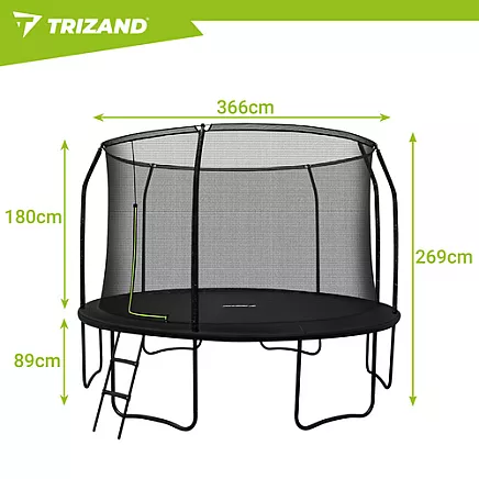 Trampoline 366cm HQ Trizand