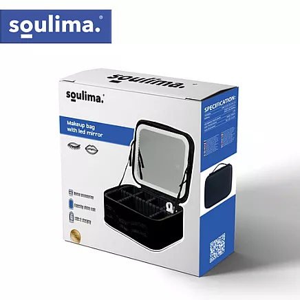 Soulima 27236 LED Cosmetic Case with Mirror