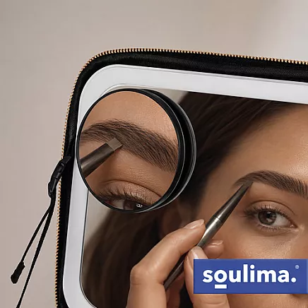 Soulima 27236 LED Cosmetic Case with Mirror