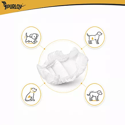 Dog diapers size ML Purlov