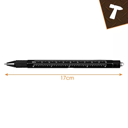 Multifunctional pen - black 9-in-1 Bigstreen