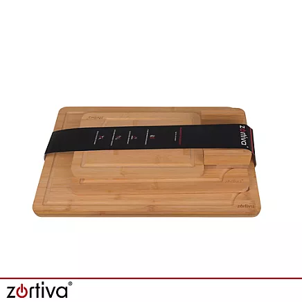 Bamboo chopping board - 3 pcs Zortiva