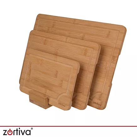 Bamboo chopping board - 3 pcs Zortiva