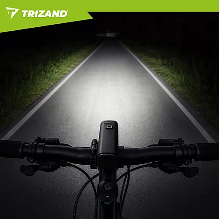 1000lm LED bike light + Trizand rear light