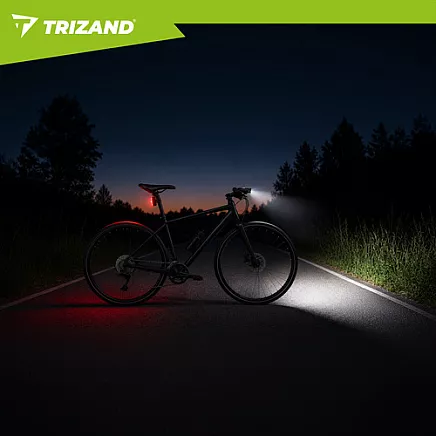 1000lm LED bike light + Trizand rear light