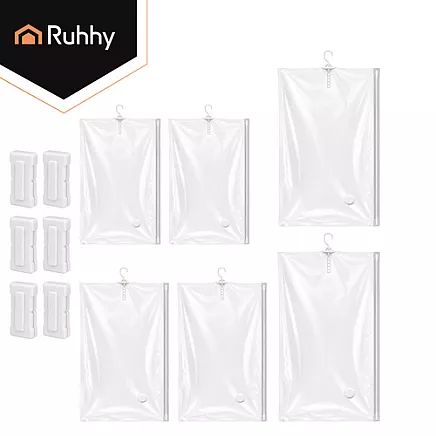 Vacuum bag with hanger - set of 6 Ruhhy