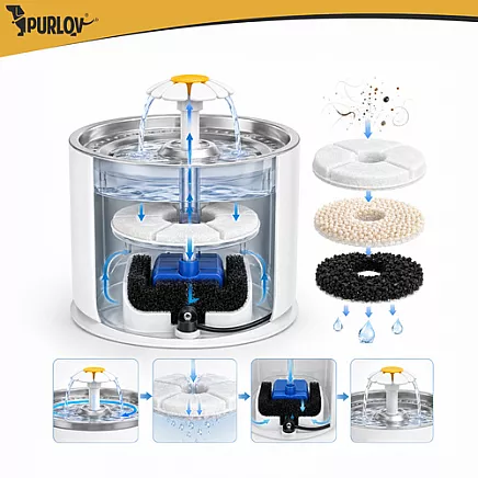 Purlov dog/cat water fountain