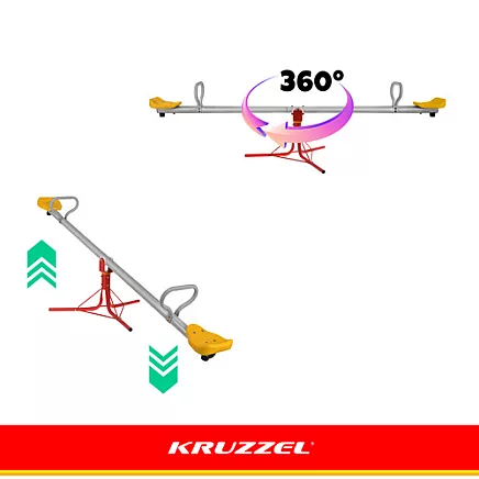Kruzzel 2-in-1 garden swing