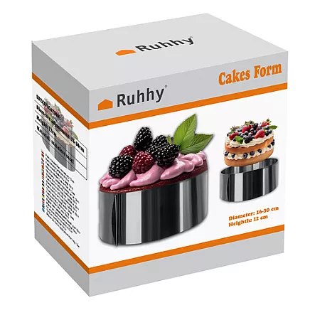 Cake tin/confectionery rim 12cm Ruhhy