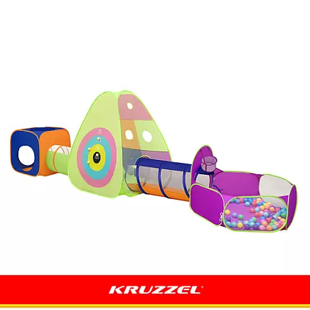 Kruzzel 5-in-1 Childrens Tent with Tunnels