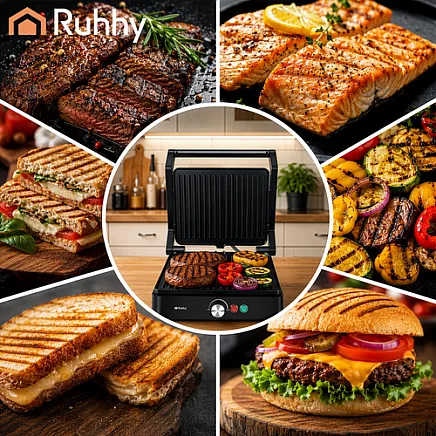 Ruhhy 26176 2000W Electric Grill/Toaster