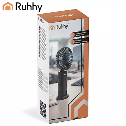 Ruhhy Mini Black Hand Fan