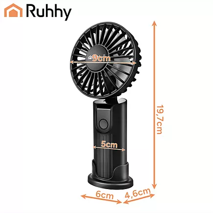 Ruhhy Mini Black Hand Fan