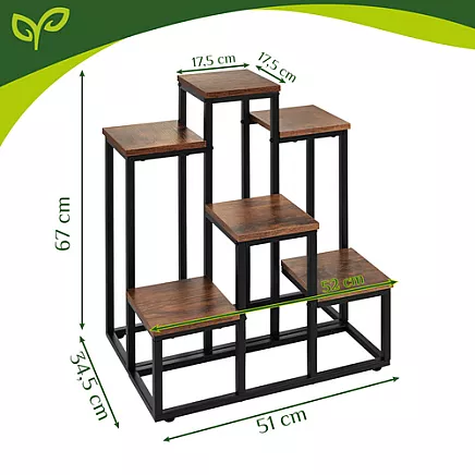 Standing flower stand 67cm - 6 shelves Gardlov