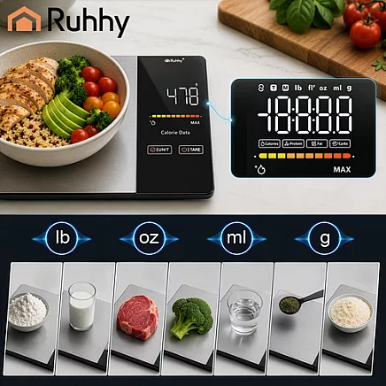 Ruhhy 24632 Bluetooth Kitchen Scale