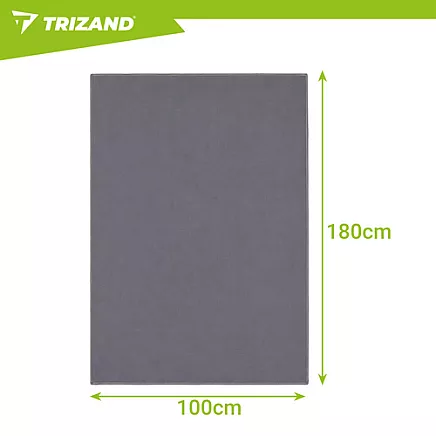 Quick-drying towel 180x100cm gray Trizand