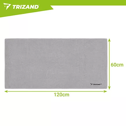 Quick-drying towel 120x60cm gray Trizand