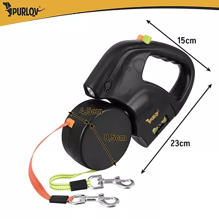 Purlov 3m automatic double lanyard with flashlight