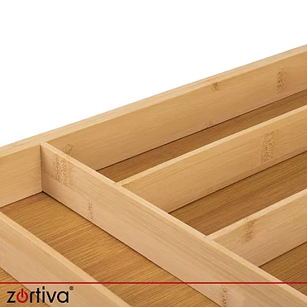 Bamboo drawer insert/organizer for Zortiva drawer