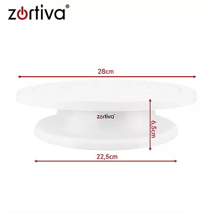Rotating cake stand + 3 spatulas for decorating cakes