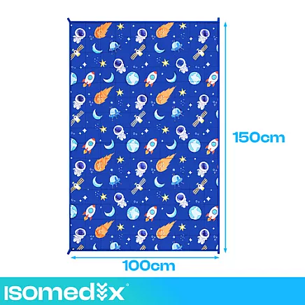 Isomedix Blue Weighted Blanket, 100x150, 3 kg