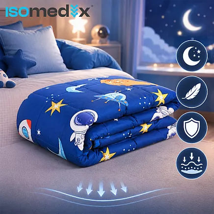 Isomedix Blue Weighted Blanket, 100x150, 3 kg