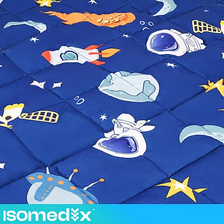 Isomedix Blue Weighted Blanket, 100x150, 3 kg