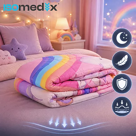 Isomedix Pink Weighted Blanket 100x150 3kg