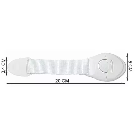 Security - lock for cabinets 10 pcs. white