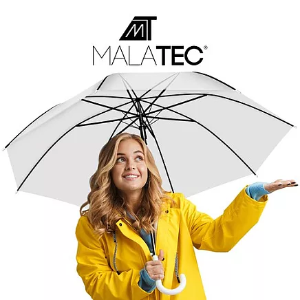 Transparent white umbrella