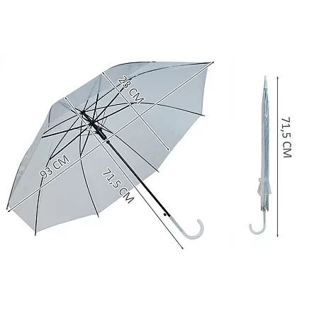 Transparent white umbrella