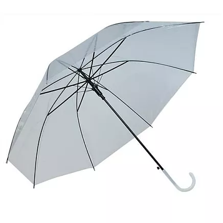 Transparent white umbrella